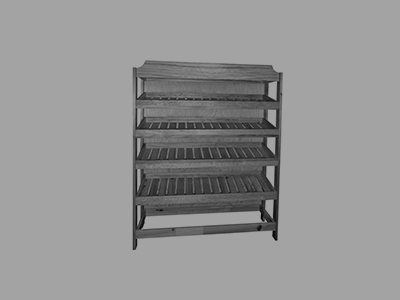 Solid wood end display